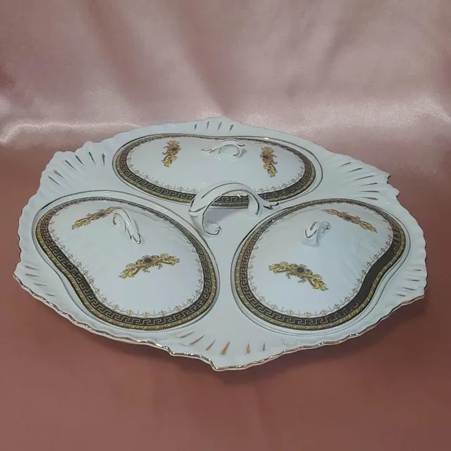 RARE Royal Brocade Collection Fine Porcelain Covered