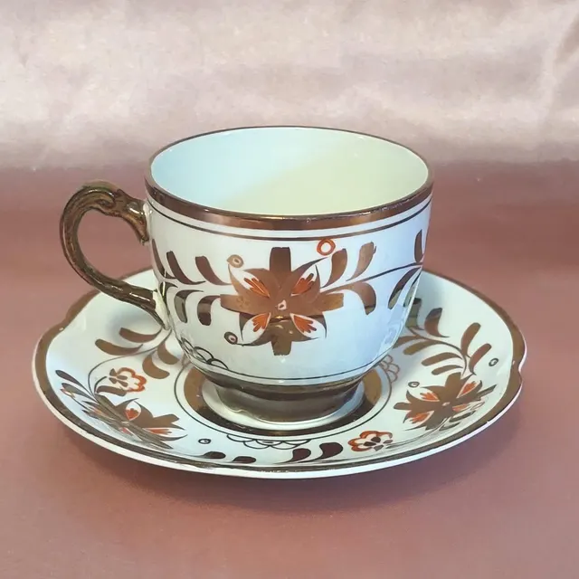 Vintage Gray’s Pottery Art Deco Lustreware Tea Cup &