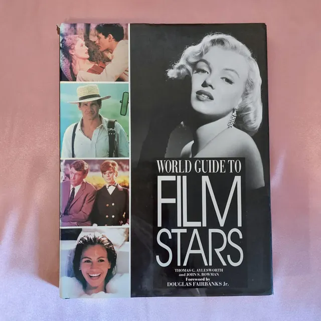 Vintage Hollywood Film Stars Encyclopedia Book