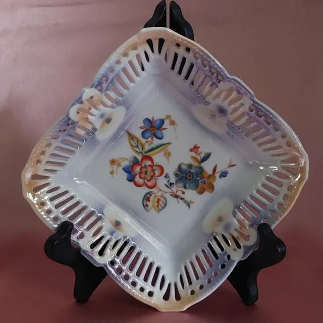 Antique German Porcelain Trinket Dish