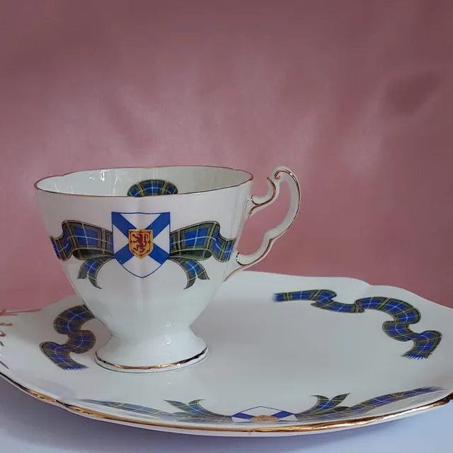 Antique Adderley Bone China Nova Scotia Tennis Snack